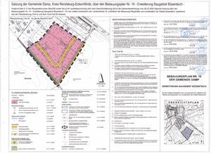 Bebauungsplan Nr. 16 der Gemeinde Damp